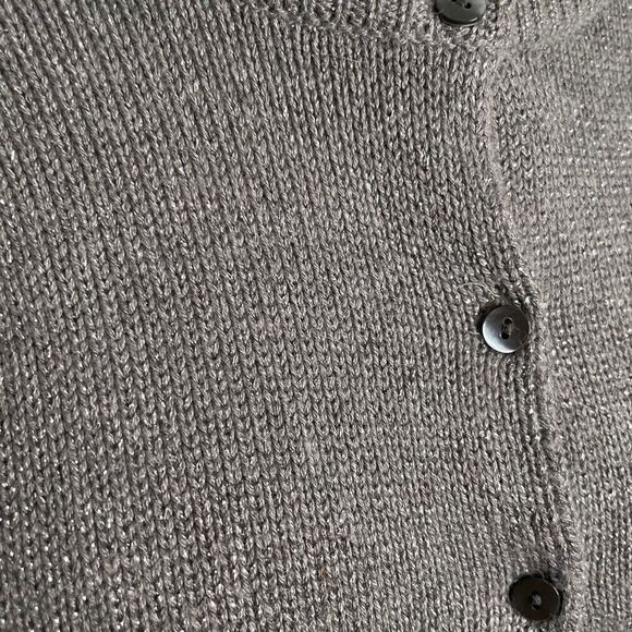 Sundance Womens Silk Angora Blend Cardigan M 3/4 Sleeve Shimmer Holiday Formal - Picture 5 of 5